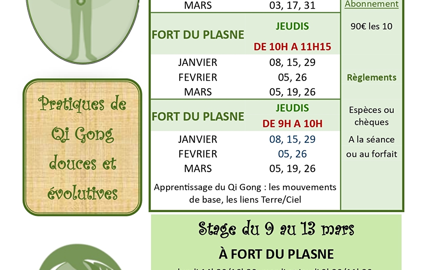 4 halve dag Qi Gong cursus