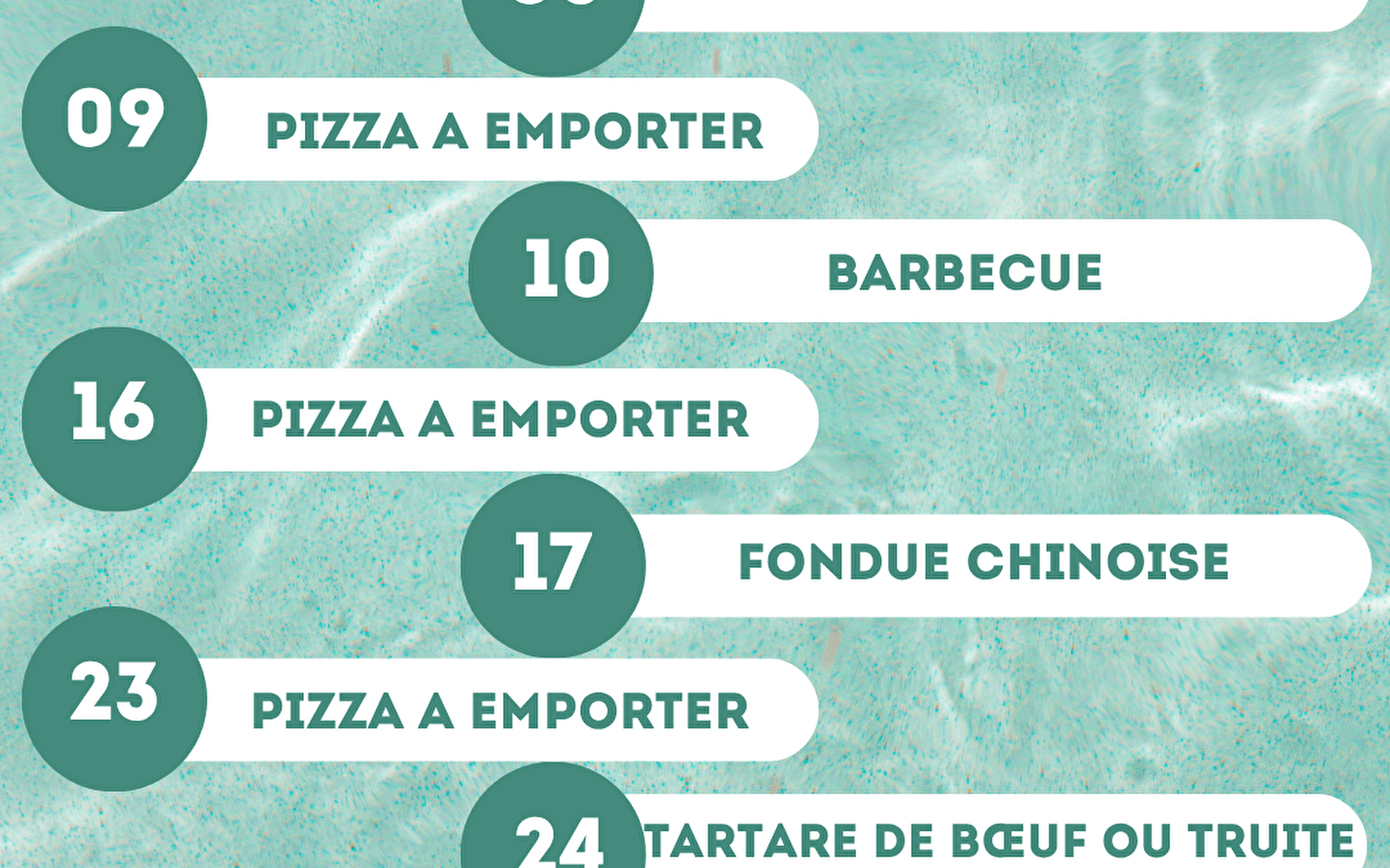 Speciale avonden Restaurant Les Pâturages