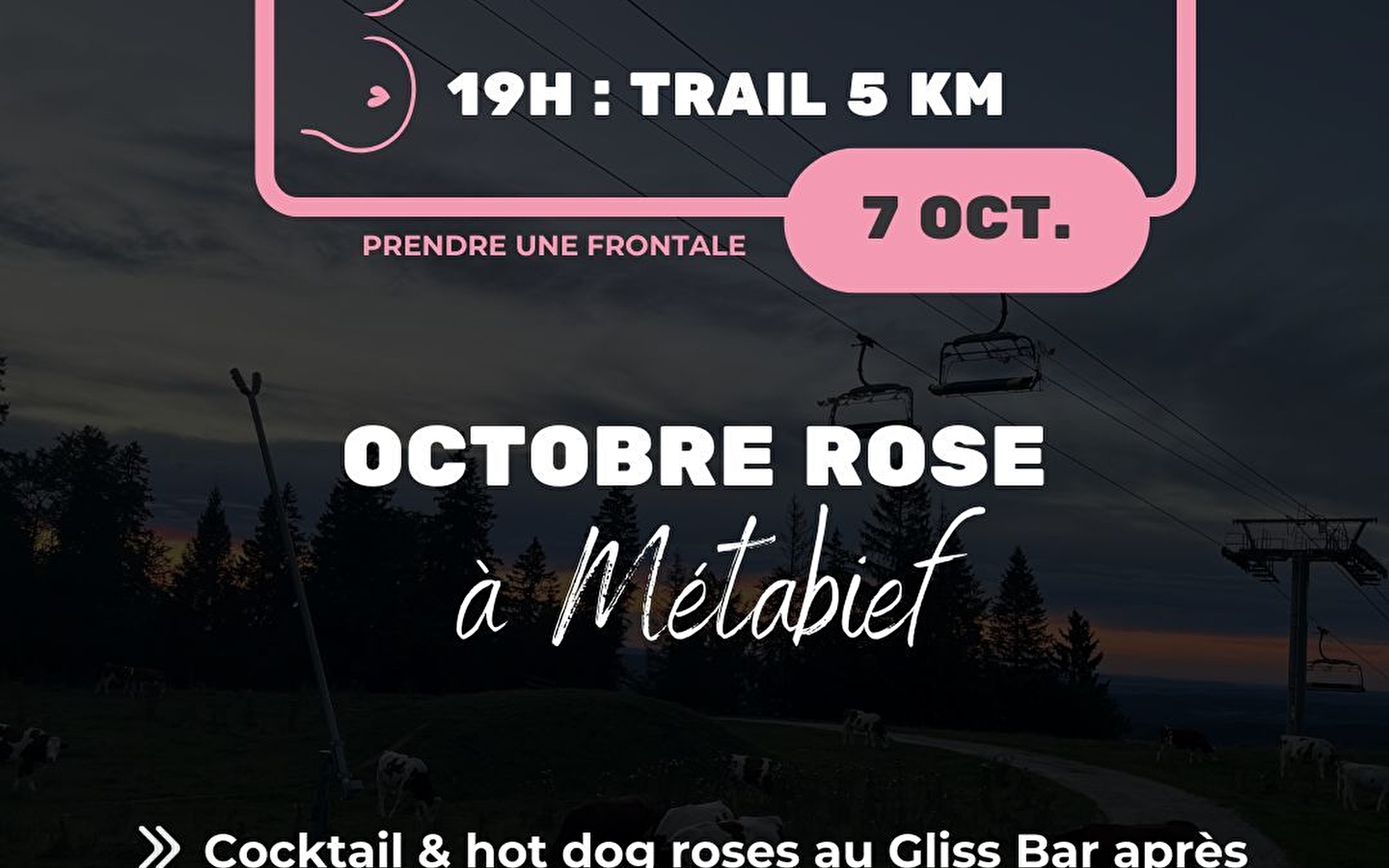 Roze oktober - Wandelen